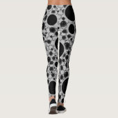 Space Bubble Spots - Zilver Leggings (Achterkant)