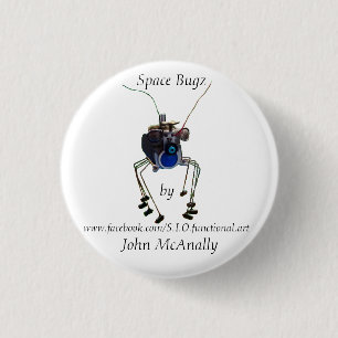 Space Bugz Button #1
