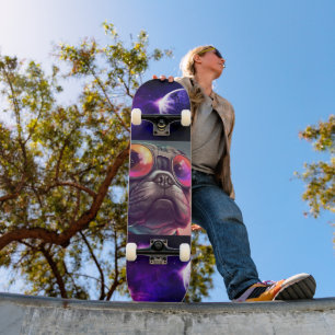 SPACE BULLDOG GRAPPIG Skateboard