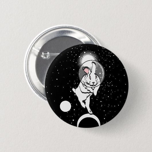 SPACE BUN RONDE BUTTON 5,7 CM (Voorkant /achterkant)