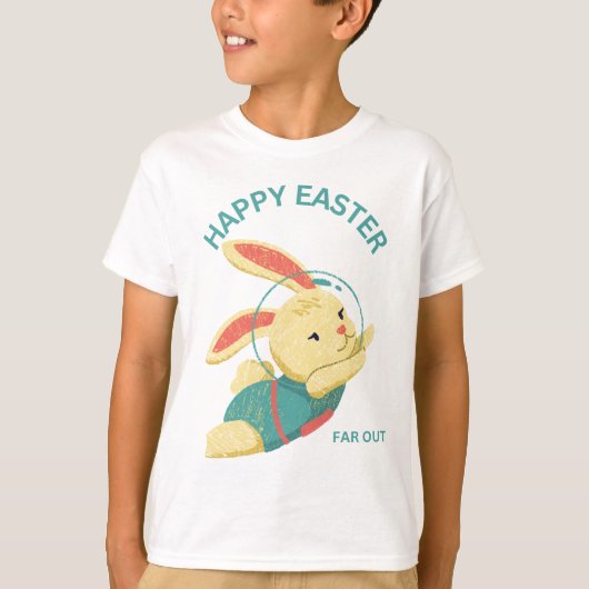 Space Bunny Far Out T-shirt (Voorkant)