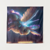 Space Bunny Wandkleed (Voorkant (horizontaal))