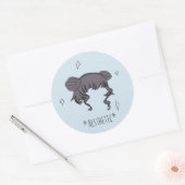 Space Buns *Esthetische* Stickers (vel van 6 of 20 (Envelop)