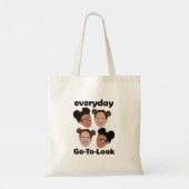 Space Buns Kapsel Dagelijkse Moet-Kijken Mode Tote Bag (Achterkant)
