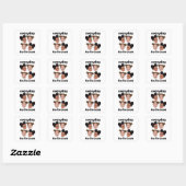 Space Buns Kapsel Dagelijkse Mooi-Uitzicht Mode Vierkante Sticker (Vel)
