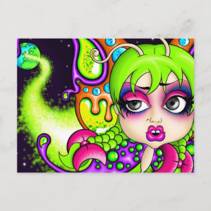 Space Butterfly Briefkaart