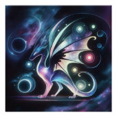 Space Butterfly Dragon Perfect Poster (Voorkant)