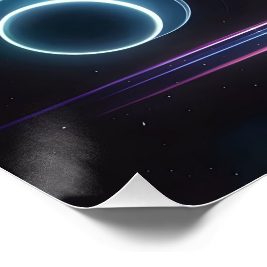 Space Butterfly Dragon Perfect Poster (Hoek)