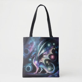 Space Butterfly Dragon Tote Bag
