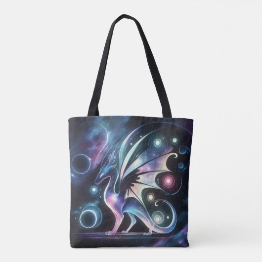 Space Butterfly Dragon Tote Bag (Achterkant)