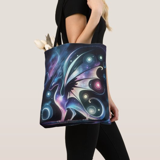 Space Butterfly Dragon Tote Bag (Dichtbij)