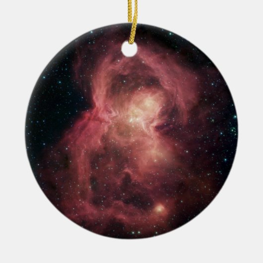 Space Butterfly Nebula Keramisch Ornament (Voorkant)