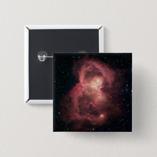 Space Butterfly Nebula Vierkante Button 5,1 Cm (Voorkant /achterkant)