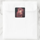 Space Butterfly Nebula Vierkante Sticker (Tas)