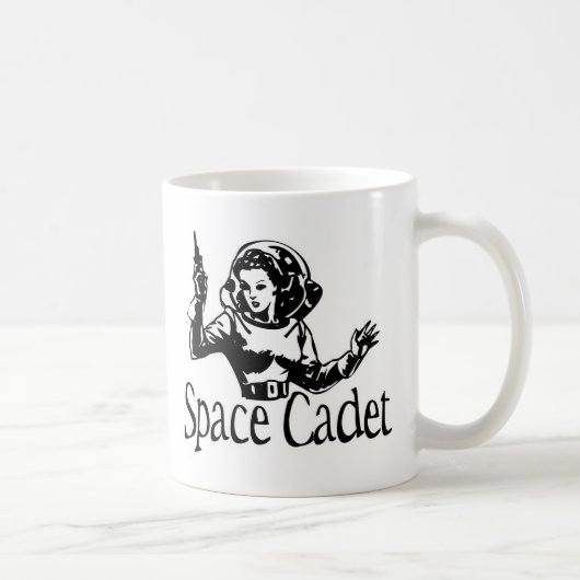 Space Cadet Black & White Koffiemok (Rechts)
