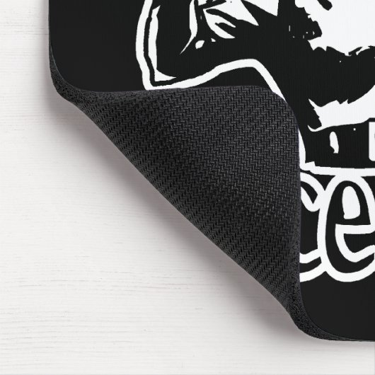 Space Cadet Black & White Muismat (Hoek)