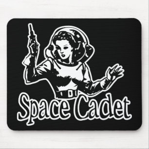 Space Cadet Black & White Muismat