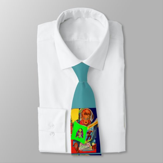 Space Cadet Boy Print Stropdas (Gebonden)