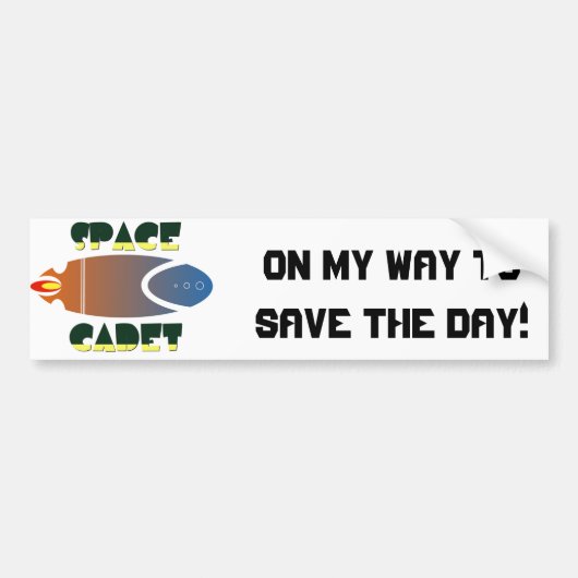 Space Cadet Bumpersticker (Voorkant)