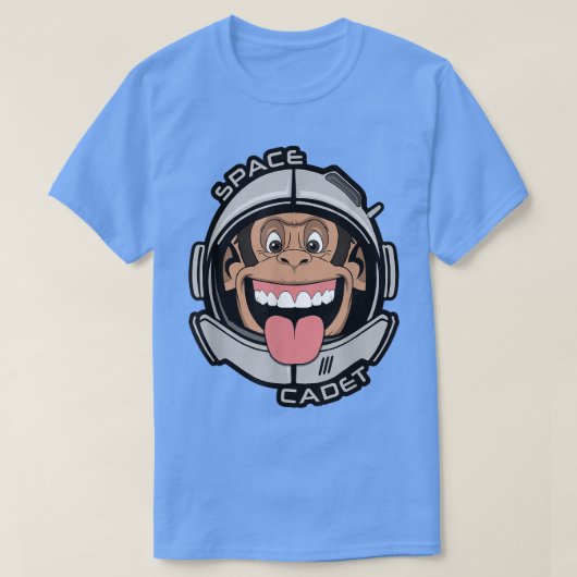Space Cadet Chimp Monkey Astronaut Ape Helmet T-shirt (Design voorkant)