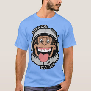Space Cadet Chimp Monkey Astronaut Ape Helmet T-shirt
