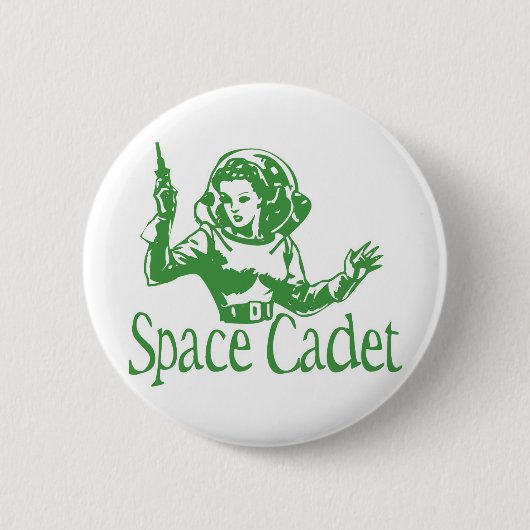 Space Cadet Green Ronde Button 5,7 Cm (Voorkant)