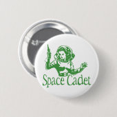 Space Cadet Green Ronde Button 5,7 Cm (Voorkant /achterkant)