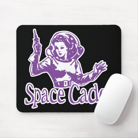 Space Cadet Paars Muismat (Met muis)