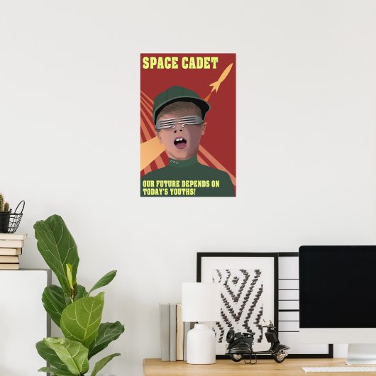 Space Cadet Poster (Thuiskantoor)