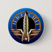Space Cadet Round Button (Voorkant)