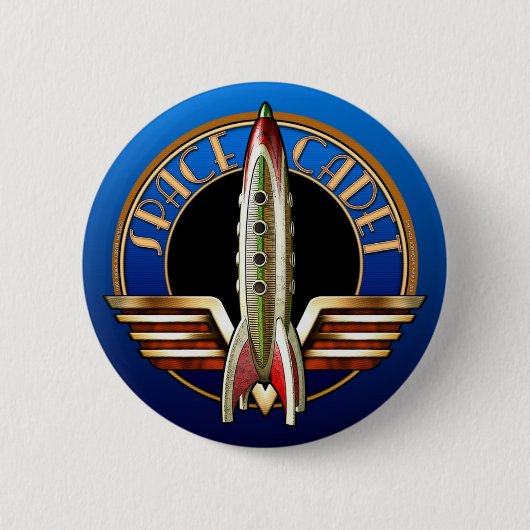 Space Cadet Round Button (Voorkant)