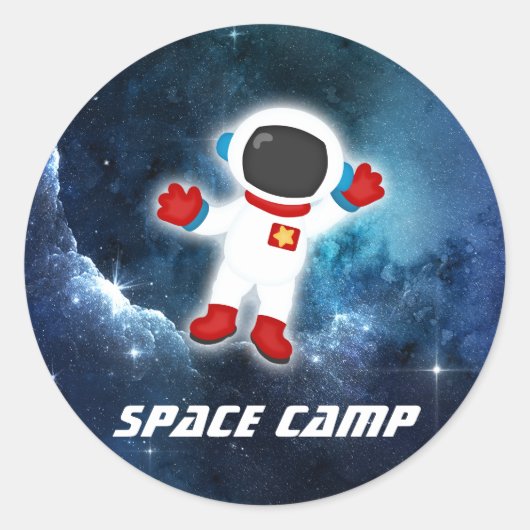 Space Camp Astronaut Sticker (Voorkant)
