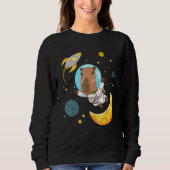 Space Capybara Cosmonaut Capy Astronaut Planets Sc Trui (Voorkant)