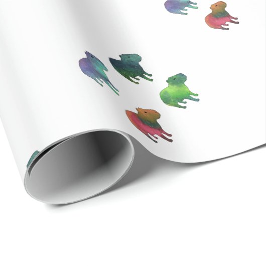 Space Capybaras Cadeaupapier (Rol Hoek)