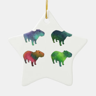 Space Capybaras Keramisch Ornament