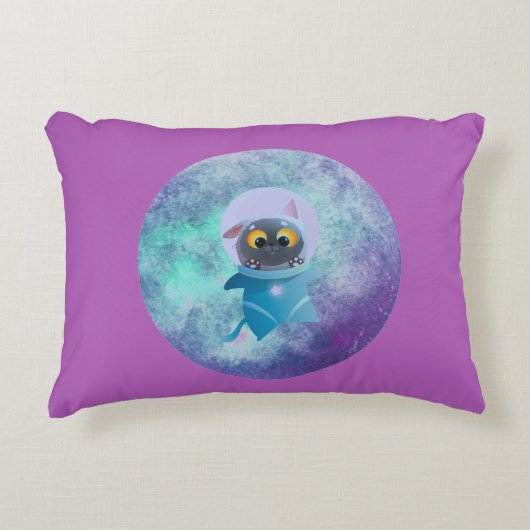 Space Cat Accent Pillow Accent Kussen (Voorkant)