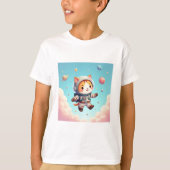 Space Cat Adventurer T-shirt (Voorkant)