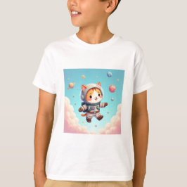 Space Cat Adventurer T-shirt