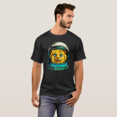Space Cat Astronaut Funny T-shirt (Voorkant volledig)