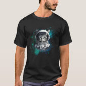 Space Cat Astronaut T-shirt (Voorkant)