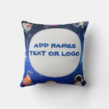 Space Cat astronauten sterren planeten blauw