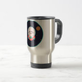 Space Cat Coffee Mug - Cosmic Kitty Astronaut Cup Reisbeker (Voorkant rechts)