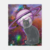 Space-Cat Cosmo Fleece Deken (Voorkant)