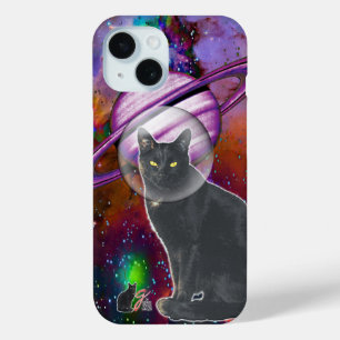 Space-Cat Cosmo Hoesje-Mate iPhone 15 Hoesje