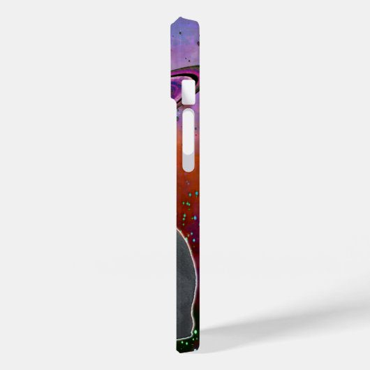 Space-Cat Cosmo Hoesje-Mate iPhone Case (Achterkant / Links)