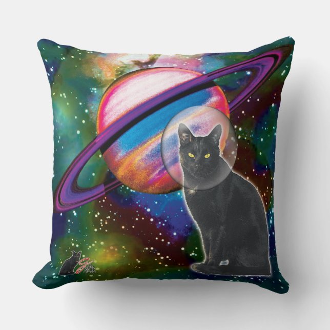 Space-Cat Cosmo Kussen (Voorkant)