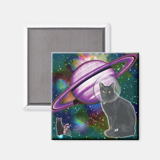 Space-Cat Cosmo magneet (Voorkant / Achterkant)