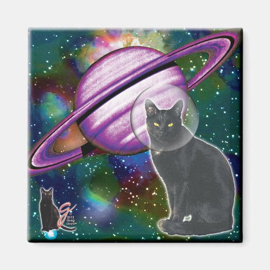 Space-Cat Cosmo magneet (Voorkant)