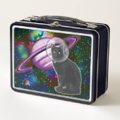 Space-Cat Cosmo Metal Lunchbox (Voorkant)