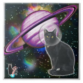 Space-Cat Cosmo Tegel Tegeltje (Voorkant)